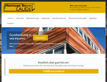 Tablet Screenshot of montagebouwlaude.nl